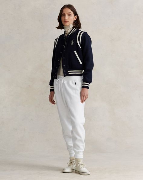 Women's Designer Coats, Jackets & Outerwear | Ralph Lauren® UK High School Jacket Outfits, Ralph Lauren Jacket Outfit, Sporty Jacket Outfit, School Jacket Outfit, High School Jacket, Polo Ralph Lauren Jacket, Ralph Lauren Store, School Jacket, Ladies Coat Design