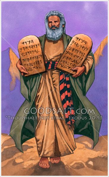 Moses bringing down the ten commandments. Moses Drawings, Barcode Tattoo, Sunday School Decorations, Chalkboard Drawings, The Ten Commandments, 10 Commandments, Bible Pictures, The Cross Of Christ, Ten Commandments