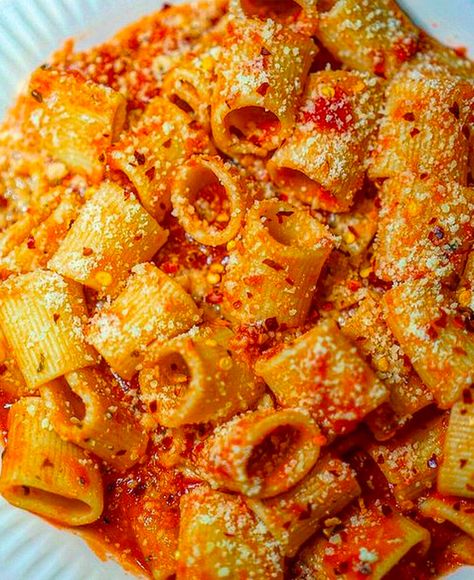 Pasta in Tomato Cream Sauce recipe by Dominique | The Feedfeed Milk Pasta, Creamy Tomato Pasta Sauce, Tomato Cream Sauce Pasta, Creamy Oat Milk, Recipe For Pasta, Diner Ideas, Creamy Tomato Pasta, Cream Sauce Recipe, Tomato Cream Sauce