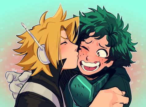 Biggs✨@BDAY in 1 days on Twitter: "Never seen this ship but it's wholesome and I enjoyed the initial sketches a bunch, so here! ⚡️✨… " Deku X Kaminari, Denki X Izuku, Denki X Deku, Deku X Denki, Deku Ships, My Hero Academia Ships, Kaminari Denki, Denki Kaminari, Mha Oc