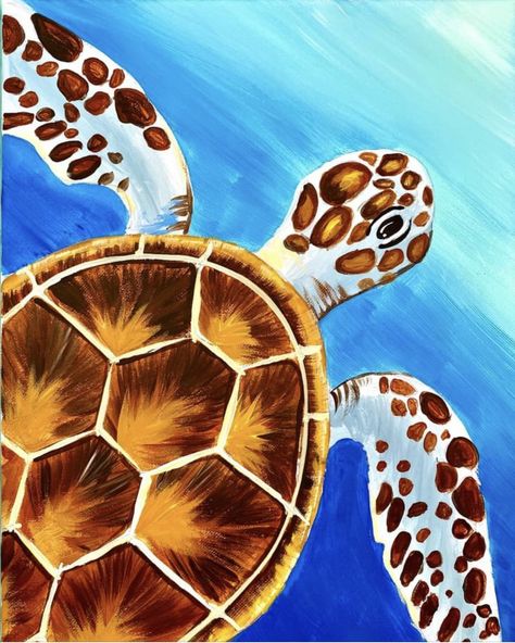 Turtle Acrylic Painting Easy, Turtle Canvas Painting Easy, Tortoise Painting Acrylic, Turtle Painting Acrylic, Turtle Ocean Painting, Sea Turtle Drawing, Trippy Turtle Painting, Turtle Drawing, Rainbow Paint