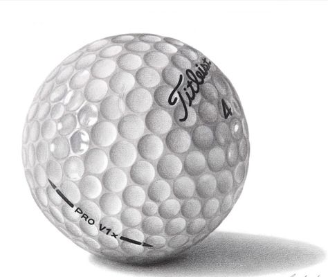 Golf Ball Drawing, Ball Drawing, Koi Tattoo, Drawing Pencil, Charcoal Drawing, Drawing Videos, Christmas Paintings, Painting Projects, Golf Ball