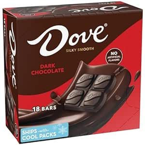 DOVE Candy Dark Chocolate Bars, Full Size, 1.44 oz (Pack of 18) Box Dove Dark Chocolate, Candy And Chocolate, Packing A Cooler, Boo Basket, Dark Chocolate Bar, Chocolate Bars, Chocolate Bar, Dark Chocolate, Thing 1