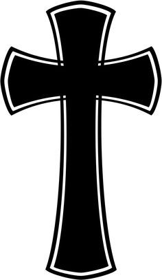 Cross Tattoo Stencil, Iron Cross Drawing, Gothic Crosses Drawing, Cross Silhouette Image, Ornate Cross Drawing, Gothic Cross Outline, Cross Silhouette, Cross Clipart, Cross Drawing