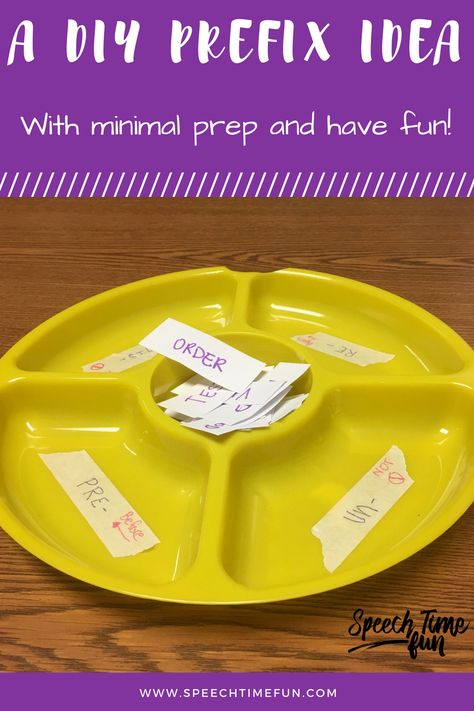 Prefixes can be a bit tricky for students. This DIY prefix idea, though, requires almost no prep and is engaging for students! Read more about it here. Prefixes Activities, Speech And Language Activities, High School Speech Therapy, School Speech Therapy, Prefixes And Suffixes, School Slp, Speech Therapy Materials, Speech Therapy Resources, Vocabulary Activities