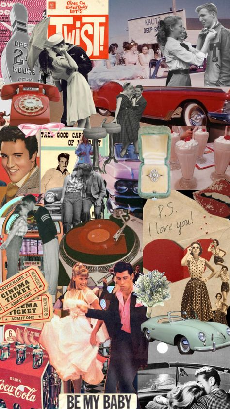 #50s #50sromatic 50s Moodboard Aesthetic, 50s And 60s Aesthetic, 50s Americana Aesthetic, Anni 50 Aesthetic, 50s Party Aesthetic, Retro Moodboard Aesthetic, 50s Wallpaper Iphone, Vintage 50s Aesthetic Wallpaper, 50s Music Aesthetic