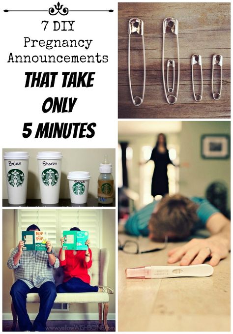 DIY pregnancy announcements can be quick! Check out our list of adorable pregnancy announcement ideas you can make in five minutes or less! 4th Baby Announcement, Diy Pregnancy Announcement, Baby Announcement To Parents, Pregnancy Announcement To Parents, Baby Announcement To Husband, Creative Pregnancy Announcement, Funny Pregnancy Announcement, Happy Pregnancy, Pregnancy Announcement Photos