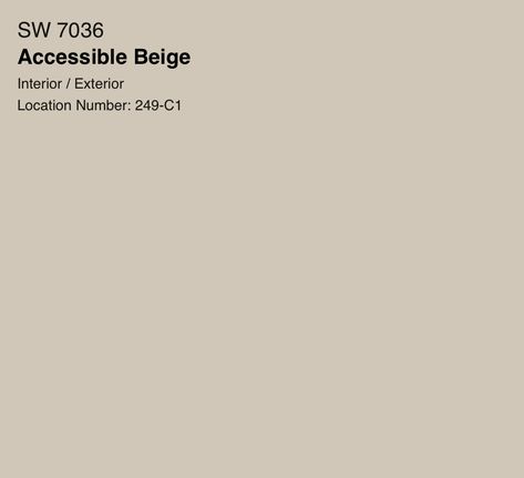 A Guide to Sherwin-Williams Accessible Beige (SW 7036) - Your Designer BFF Antique White Sherwin Williams, Accessible Beige Sw, Accessible Beige Sherwin Williams, Balanced Beige, Beige Cabinets, Greige Paint Colors, Accessible Beige, Beige Paint, Beige Living Rooms