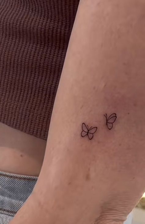 Dainty Tattoos For Daughter, Simple Tattoos In Memory Of Loved Ones, Tattoos For Passed Loved Ones, Forearm Tattoo Designs, Rip Tattoo, 10 Tattoo, Heaven Tattoos, Tribute Tattoos, Remembrance Tattoos