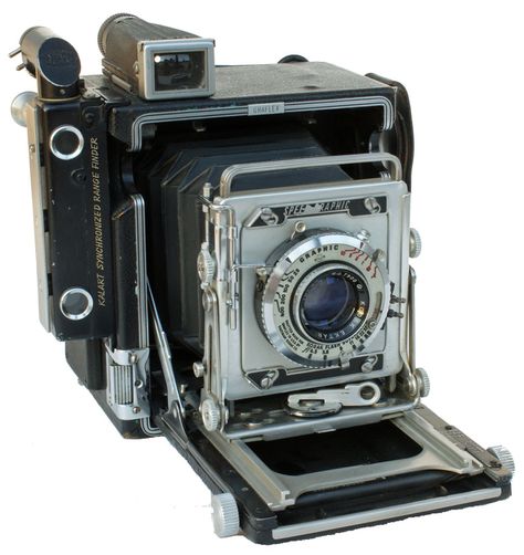 Graflex Speed Graphic (circa 1947) 3.25" x 2.25" Pacemaker Speed Graphic "press camera" made from 1947 to 1970. Speed Graphic Camera, Fotocamere Vintage, Joe Pesci, Crown Graphic, Large Format Photography, Camera Collection, Large Format Camera, Kodak Camera, Dslr Photography Tips