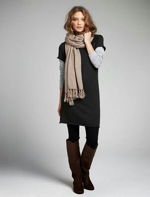 495dabfd0ca768a3c3abd672079f48b6desc52930838ri Black Dress With Sweater, Dress With Sweater Over It, Dress Over Leggings, Sweater Dress Outfit Winter, Dress With Sweater, Sweater Over Dress, Sweater And Leggings, Winter Date Night Outfits, Leggings Outfits