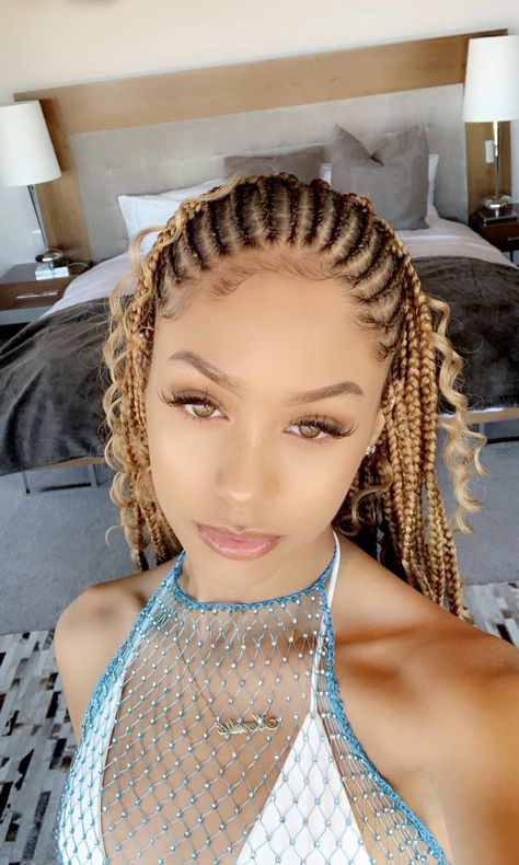 Box Dreads, Amelia Monet, Half Cornrows, Cornrow Ponytail, Nail Short, Short Box Braids, Goddess Braids Hairstyles, Braided Cornrow Hairstyles, Protective Hairstyles Braids