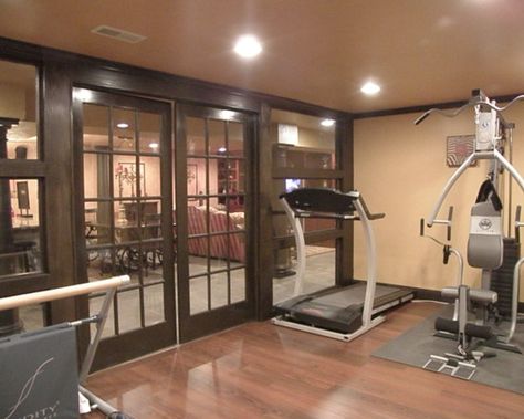 Home Gym Design, Pictures, Remodel, Decor and Ideas - page 14 Workout Room Design, Basement Workout Room, Gym Design Ideas, Basement Home Gym, Basement Gym Ideas, Home Gym Basement, Pool Exercise, Workout Room Home, Basement Gym