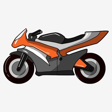 Motor Png, Png Vector, Pitbull, Motocross, Vehicles, Orange