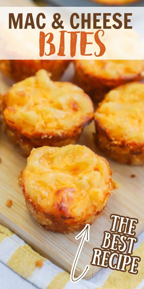 Simple Mac And Cheese Recipe, Simple Mac And Cheese, Kid Friendly Appetizers, Best Appetizer, Mac And Cheese Bites, Appetizers For Kids, Appetizers Easy Finger Food, Finger Foods Easy, Mac And Cheese Recipe