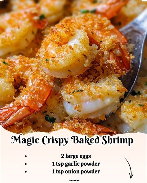 Momy Cooks | Magic Crispy Baked Shrimp 🍤✨ | Facebook Magic Crispy Baked Shrimp, Appetizers Boards, Fried Shrimp Recipes Easy, Seafood Extravaganza, Shrimp Ideas, Chinese Beef Recipes, Easy Grilled Shrimp Recipes, Shrimp Meals, Shrimp Meal Prep