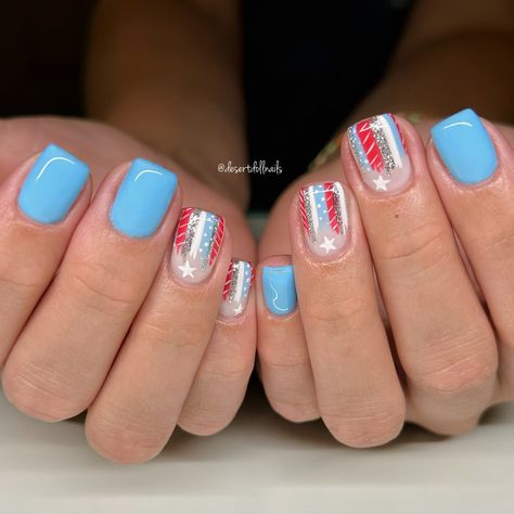 kickin off the 4th of July with this fun set! 🎆🇺🇸 . Inspo: @danis.manis #vernalnails #handpaintednailart #nailsbyme #nailtechlife #nailfie #newnails #filesbyless #luxagang #madamglam #mynails #nailday #nailtechbff #utahnailtech #nailinspiration #mylifeasanailtech #desertdollnails #vernail #freehandnailartist #uintahbasin #utahnailcommunity #vernalutah #naturalnailspecialist #nailinspo #4thofjulynails Madam Glam, 4th Of July Nails, Painted Nail Art, Ole Miss, Nails Art, Nail Artist, Nail Tech, Natural Nails, Nails Inspiration