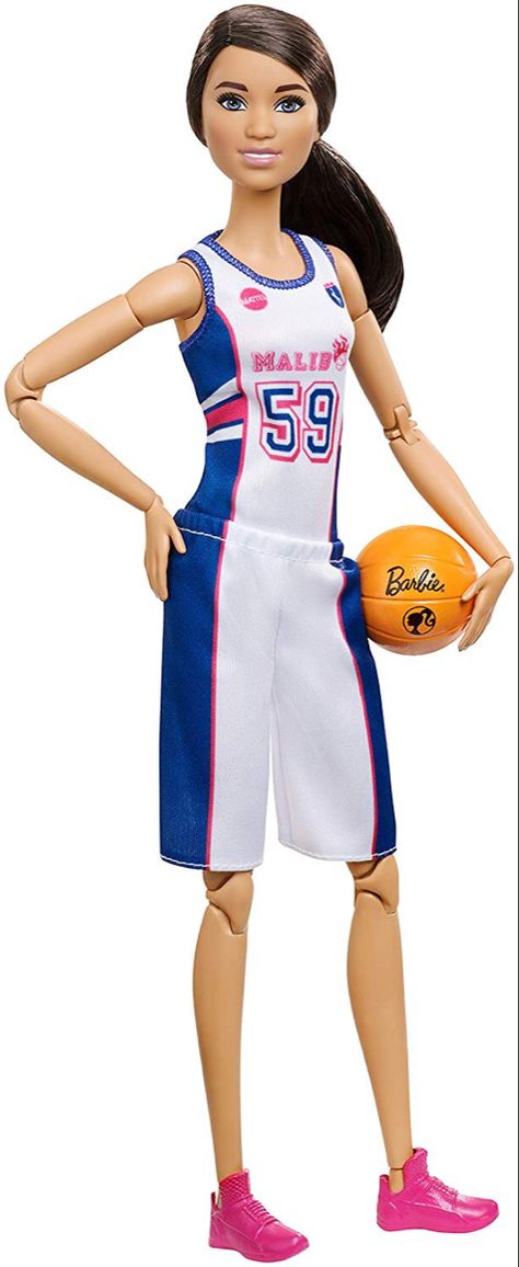 Made To Move Barbie, Doll Scenes, Barbie Logo, Play Basketball, Doll Clothes Barbie, Young Athletes, Barbie Toys, Girls Play, Basketball Player