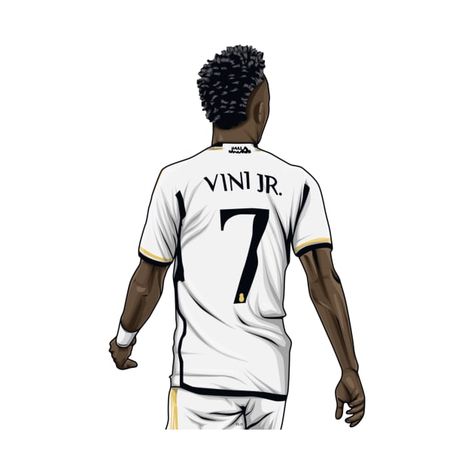 Football Player Drawing, Camisa Real Madrid, Football Artwork, Football Drawing, Madrid Football, Real Madrid Team, Ronaldo Junior, Messi Vs, Vini Jr