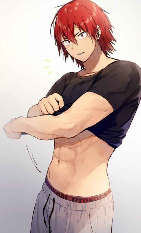 Hot Kirishima Fanart, Kirishima Eijirou Fanart, Hot Kirishima, Kirishima Fanart, Ejirou Kirishima, Romance Anime List, Eijirou Kirishima, Kirishima My Hero Academia, Human Pikachu