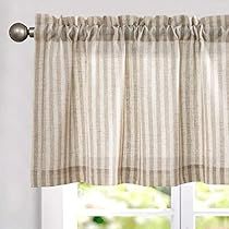 Linen Window Treatments, Linen Valances, Window Toppers, Bathroom Window Treatments, Short Curtain, Small Curtains, Room Divider Doors, Farmhouse Windows, Kitchen Valances