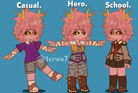 Mina Gacha Club, Gacha Avatar, Mha Gacha, Mina Ashido, Alien Queen, Hero Poster, Characters Inspiration Drawing, Gacha Edits, Oc Gacha