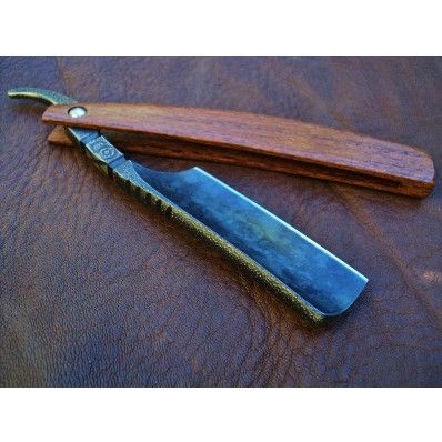 SOLD OUT - Farnham Customized Hart Steel Straight Razor, lacewood scales Custom Straight Razors, Ginger Beard, Shaving Brushes, Wet Shaving, Straight Razor, Camp Knife, Tool Steel, Steel Design, Knife Making