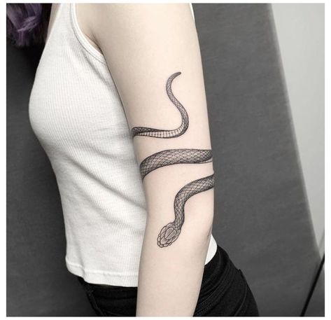 Snake Collar Bone Tattoo, Snake Around Arm Tattoo, Arm Cuff Tattoo, Arm Wrap Tattoo, Around Arm Tattoo, Wrap Around Tattoo, Cuff Tattoo, Bone Tattoo, Serpent Tattoo