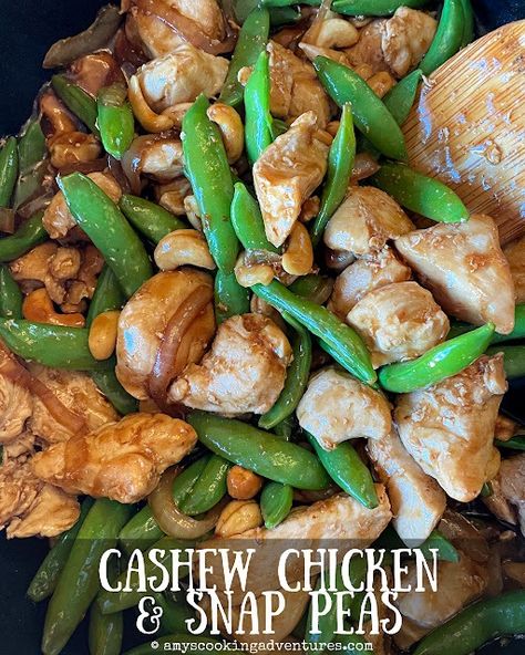 Cashew Chicken & Snap Peas Chicken Snap, Chicken Pea, Board Recipes, Chinese Sausage, Quick Stir Fry, Corned Beef Hash, Beef Hash, Cashew Chicken, Chili Garlic Sauce