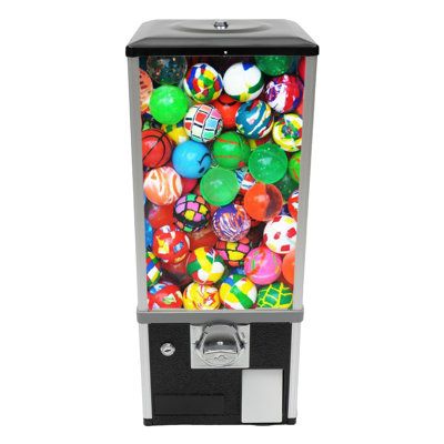 This candy vending machine is ideal for gaming stores and sweet-tooth enthusiasts. You can also give it to your child as a birthday gift. It can be widely used in retail stores, amusement parks, hypermarkets, parks, game halls, etc. With just twisting a knob, everyone can quickly master it. | YYBUSHER Candy Gumball Vending Machine 25.2 x 10.24 x 10.24 in | YYBUSHER122674 | YBUS3549_92341258 | Wayfair Canada Candy Vending Machine, Gumball Machine, Amusement Parks, Disney Pixar Cars, Retail Stores, Pixar Cars, Game Store, Vending Machine, Side Hustles