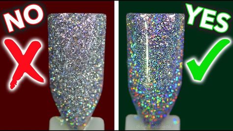 You're Putting Glitter on Your Nails All Wrong Gradient Nails Tutorial, Clear Glitter Nails, Glitter Fade Nails, Glitter Gradient Nails, Holographic Glitter Nails, Ombre Gel Nails, Faded Nails, Silver Glitter Nails, Gold Glitter Nails