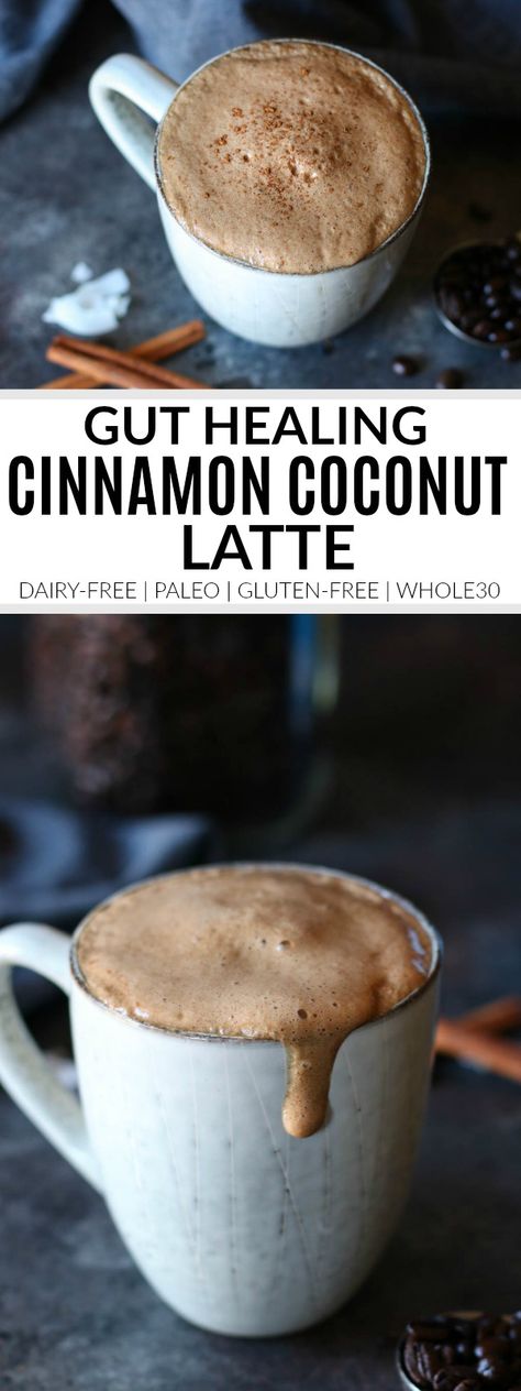 Drink Recipes Healthy, Healthy Latte Recipe, Healing Gut, Gut Recipes, Gluten Free Drinks, Lunch Dessert, Plat Vegan, Real Food Dietitians, Healing Recipes