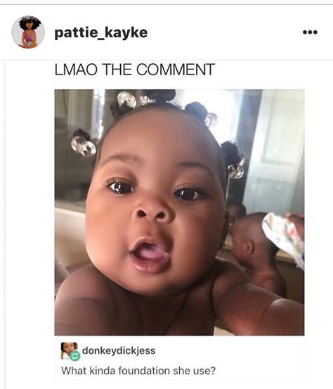 Lol seriously though what a beautiful little girl Baby Fever Meme, Black Memes, Baby Memes, Expecting Baby, Really Funny Memes, Funny Tweets, Baby Fever, Funny Babies, Funny Laugh