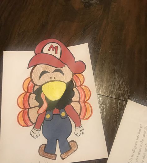 Disguise A Turkey Mario, Disguise A Turkey Ninja Turtle, Mario Turkey In Disguise, Mario Turkey Disguise, Turkey Decorating Project Kid, Disguise A Turkey Ideas Kids, Disguise Turkey, Turkey In Disguise, Disguise A Turkey