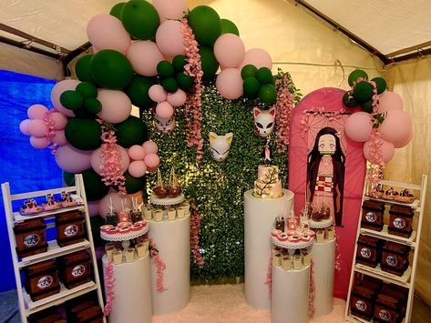 Nezuko kamado Nezuko Crafts, Nezuko Birthday, Nezuko Party Ideas, Nezuko Birthday Party Ideas, Birthday Balloon Decorations, Surprise Party, Event Coordinator, 12th Birthday, 13th Birthday