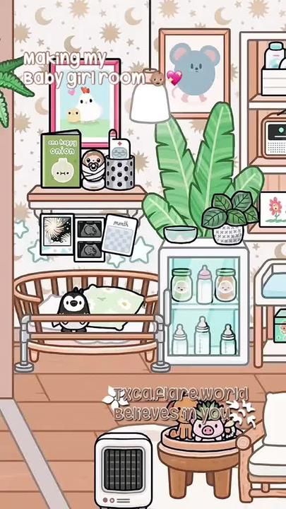 Mom Room Toca Boca, Family Home Toca Boca Ideas, Toca Boca Big Family House Ideas Aesthetic Baby Room, Toca Boca Playroom, Toca Boca Parents Room, Toca Boca Playroom Ideas, Toca Boca Kids Room Ideas, Baby Room Toca Boca, Toca Boca Baby Room Ideas