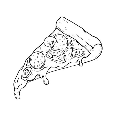 Unforgettable Tattoo, Pizza Icon, Pizza Tattoo, Pizza Cartoon, Pizza Drawing, Pizza Vector, Doodle Art For Beginners, Whimsical Art Journal, Pizza Logo