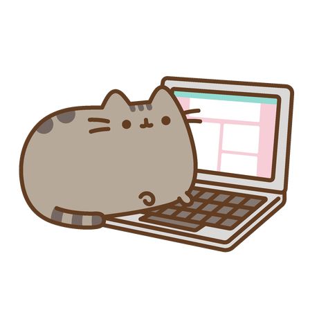 Wallpaper Rectangle, Pusheen Love, Pusheen Stickers, Pusheen Cute, Pusheen Cat, Puffy Stickers, Cat Icon, Kawaii Doodles, Kawaii Cat