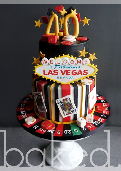 Vegas Birthday Cake, Las Vegas Cake, Bicycle Cake, Vegas Cake, Boys With Tattoos, Casino Birthday, Vegas Birthday, Las Vegas Party, Vegas Theme