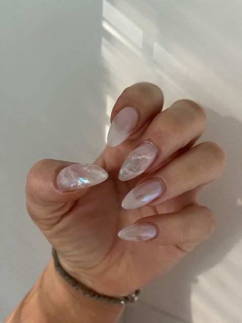 Moon Stone Nails, Dec Nails, Moonstone Nails, French Nail Designs, Moon Stone, Wedding Nails, How To Do Nails, Nail Inspo, Nail Colors