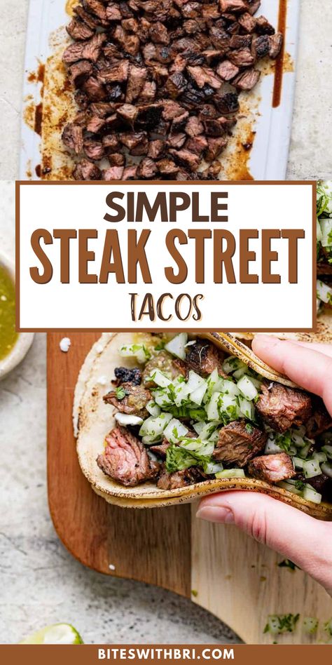 Simple Steak Street Tacos -  #Simple #Steak #Street #tacos Beef Fajita Street Tacos, Shaved Steak Street Tacos, Steak Asada Tacos, Mini Steak Tacos, Tender Steak Tacos, Authentic Mexican Steak Tacos, Authentic Street Tacos Steak, Grilled Skirt Steak Tacos, Street Taco Meat Recipes