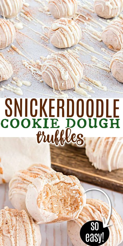 Snickerdoodle Truffle Recipe, Cinnamon Roll Truffles, Cookie Dough Cake Pops Recipe, Chocolate Covered Truffles, Cake Balls Recipe Christmas, Sugar Cookie Truffles No Bake, Best Truffle Recipe, Easy Holiday Candy Recipes, Easy Truffles No Bake