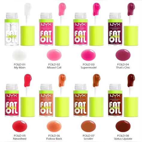 NYX fat lip oil drip Nyx Fat Lip Oil, Fat Lip Oil, Nyc Lip Gloss, Nyx Fat Oil Lip Drip, Nyx Fat Oil, Fat Oil, Healthy Makeup, Oil Drip, Dripping Lips