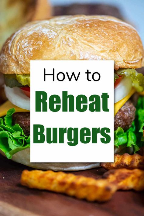 Reheat Burger In Air Fryer, Leftover Hamburger Patties, Grilling Hamburgers, How To Cook Hamburgers, Hamburger Recipes Patty, Hamburger And Fries, Hamburgers Grilled, Bbq Sandwich, Air Fryer Cooking Times