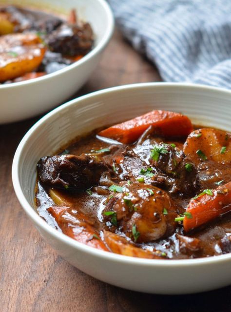 Beef Stew with Carrots & Potatoes French Beef Stew, Recipe With Chicken, Classic Beef Stew, Once Upon A Chef, Overnight Oat, Carrots And Potatoes, Beef Stew Recipe, Stew Recipe, A Chef