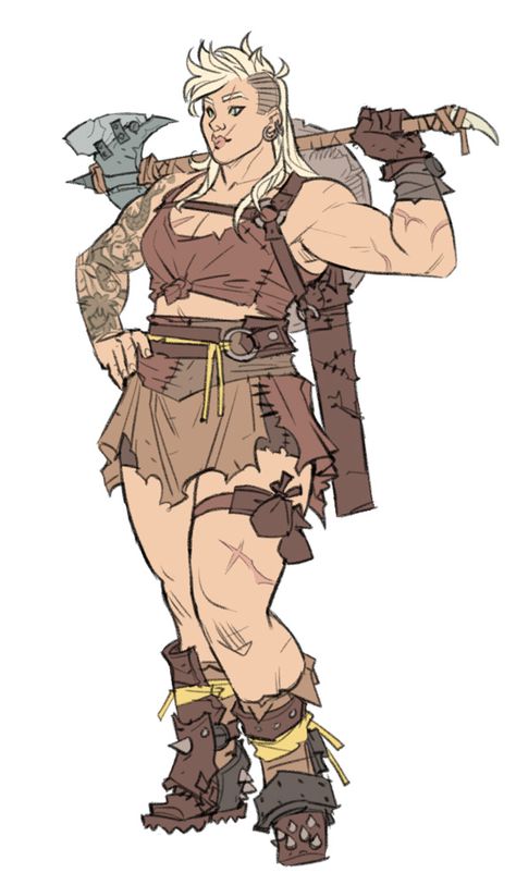 Sophie Campbell, Barbarian Dnd, Barbarian Woman, Viking Character, Zine Design, Arte Animal, Character Design Male, Fantasy Rpg, Cartoon Character Design