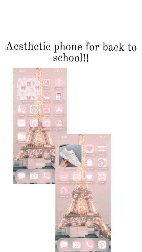 Literally luv it u can make ur phone cute with shortcuts and Widgetsmith both free apps on iPhone and android I believe 😬😬 Apps On Iphone, Google Calendar, Cute Phone, Aesthetic Phone, U Can, App Store, Free Apps, Snapchat, Back To School