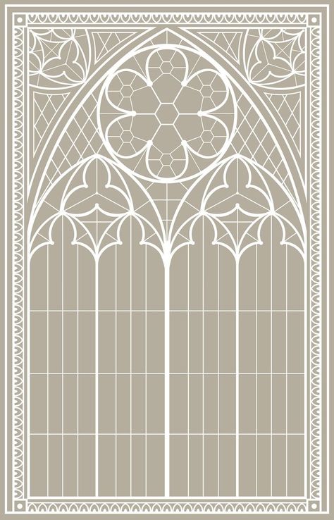 Gothic old window. Cathedral Window architecture. Building - Etsy Libano Gothic Architecture Drawing, Palace Architecture, Window Architecture, Gothic Windows, Cathedral Window, Cathedral Architecture, Gothic Cathedral, Cathedral Windows, Stained Glass Designs