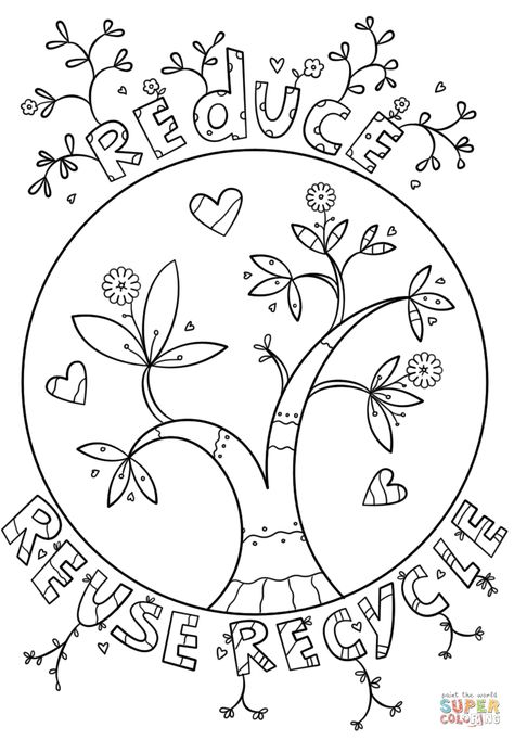 Earth Day Coloring Pages Earth Coloring Pages, Earth Day Coloring Pages, Recycling Activities, Earth Week, Earth Day Projects, Earth Day Crafts, Earth Day Activities, Doodle Coloring, Reduce Reuse Recycle