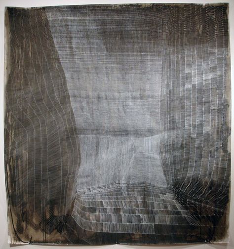 Sam Messenger GETHESEMANE’S VEIL, 2009 Pen and white ink, inkwash, and poured ink, vinegar, salt water on paper Water Print, River Water, Muted Colours, Ink Wash, Drawing Prints, Abstract Artists, Art Plastique, White Ink, Watercolor Illustration